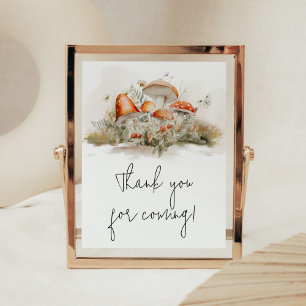 Bezauberter Pilzwald Vielen Dank für Ihr Kommen Poster