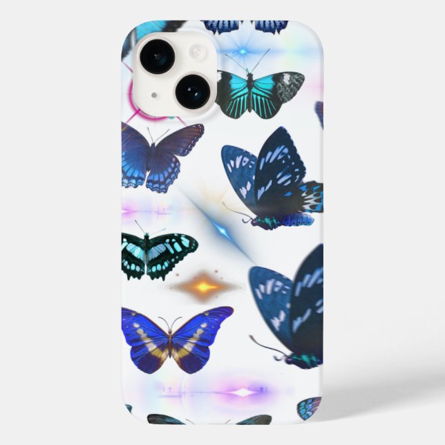 Bezauberter Schmetterling iPhone 14 Fall Case-Mate iPhone Hülle (Rückseite)