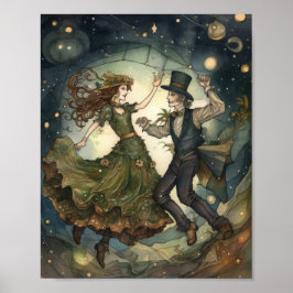Bezauberter Steampunk Waltz: Ein Viktorianischer T Poster