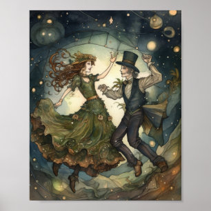 Bezauberter Steampunk Waltz: Ein Viktorianischer T Poster