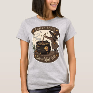 Bezauberter T - Shirt der Kaffeewitsche