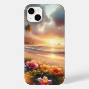 Bezauberter tropischer Strand mit zauberhaftem Hib Case-Mate iPhone 14 Plus Hülle