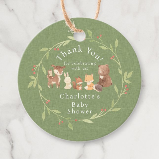 Bezauberter Wald Danke Geschenkanhänger