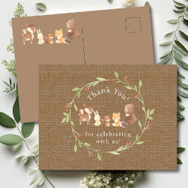 Bezauberter Wald Danke Postkarte