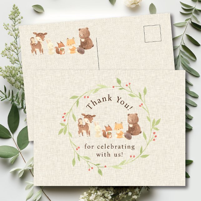 Bezauberter Wald Danke Postkarte (Von Creator hochgeladen)