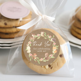 Bezauberter Wald Danke Runder Aufkleber