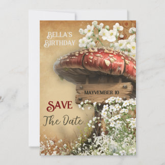 Bezauberter Wald Save the Date - Mystische Fee Einladung