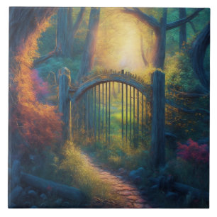 Bezauberter Waldgarten   Fliese