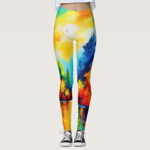 Bezauberter Waldsonnengang Leggings