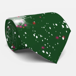 Bezauberter Winterglühen Weihnachtsbaum Krawatte