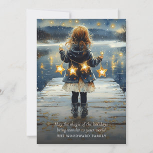 Bezauberter Winterurlaub Feiertagskarte