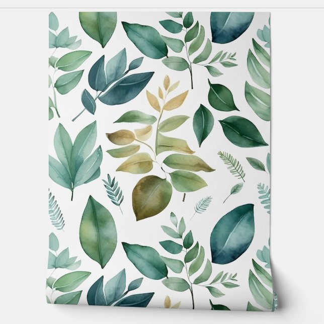 Bezaubertes Evergreen Ballet Botanisch Tapete (Abrollen)