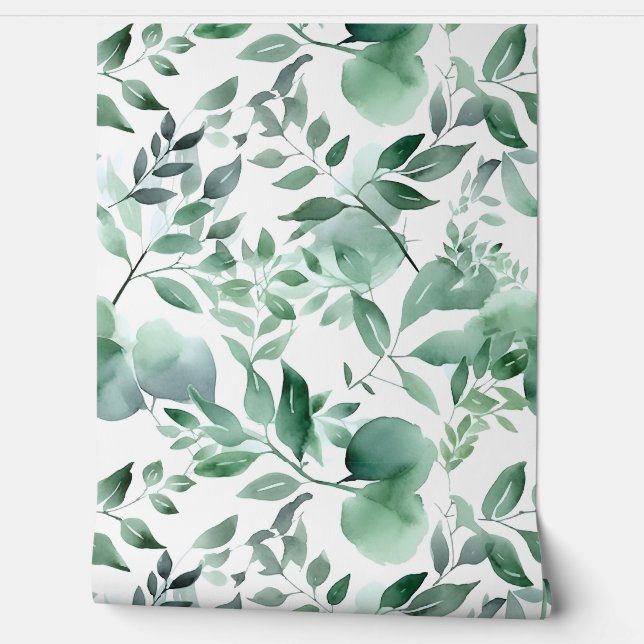 Bezaubertes Evergreen Ballet Botanisch Tapete (Abrollen)