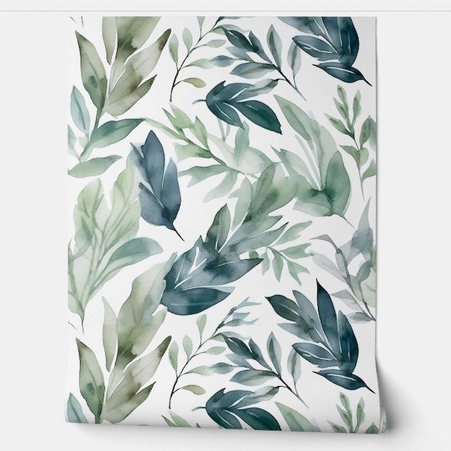 Bezaubertes Evergreen Ballet Botanisch Tapete (Abrollen)