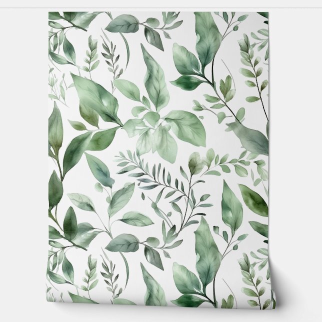 Bezaubertes Evergreen Ballet Botanisch Tapete (Abrollen)