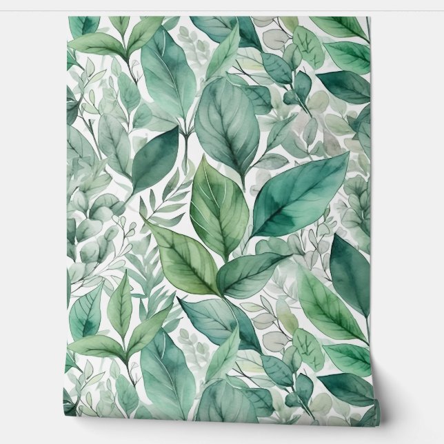 Bezaubertes Evergreen Ballet Botanisch Tapete (Abrollen)