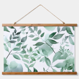 Bezaubertes Evergreen Ballet Botanisch Wandteppich Mit Holzrahmen