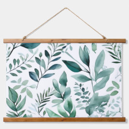 Bezaubertes Evergreen Ballet Botanisch Wandteppich Mit Holzrahmen