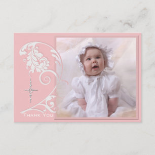 Bezaubertes religiöses Foto Danke Karte