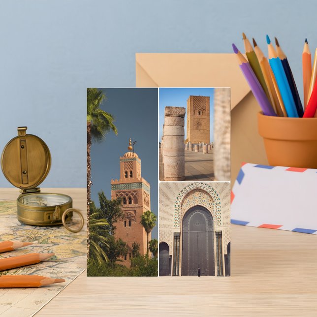 Bezauberung der marokkanischen Medina-Architektur  Postkarte (Von Creator hochgeladen)