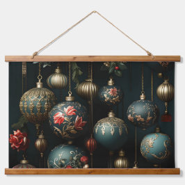 Bezauberung Mitternacht Botanischer Garten Wandteppich Mit Holzrahmen