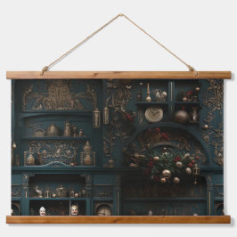 Bezauberung Mitternacht Botanischer Garten Wandteppich Mit Holzrahmen