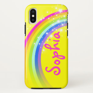 Bezeichnete 6 Buchstaben Regenbogengelbe Telefonze Case-Mate iPhone Hülle