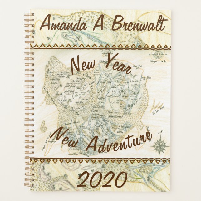 Bezeichnete Karte von Trino Planer (Vorderseite)