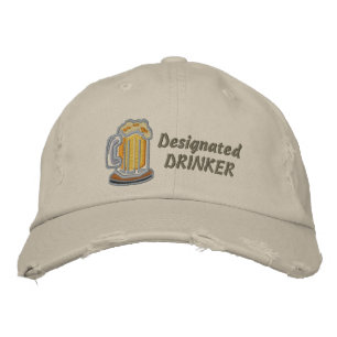 Bezeichneter Drinker Bestickte Baseballkappe