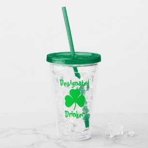 Bezeichneter Drinker St Patrick's Day Acryltrinkbecher