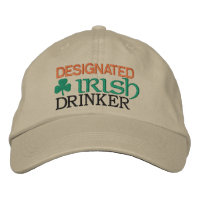Bezeichneter irischer Drinker bestickter Baseballh