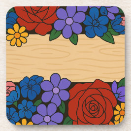 Bezeichnung der Blume Getränkeuntersetzer