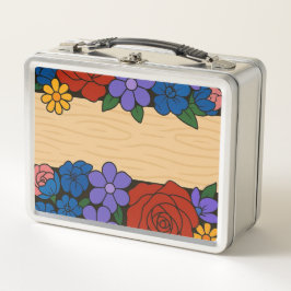 Bezeichnung der Blume Metall Brotdose