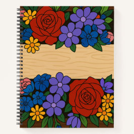 Bezeichnung der Blume Notizbuch