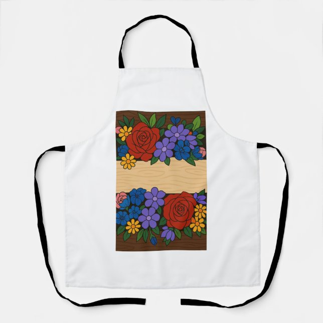 Bezeichnung der Blume Schürze (Vorderseite)