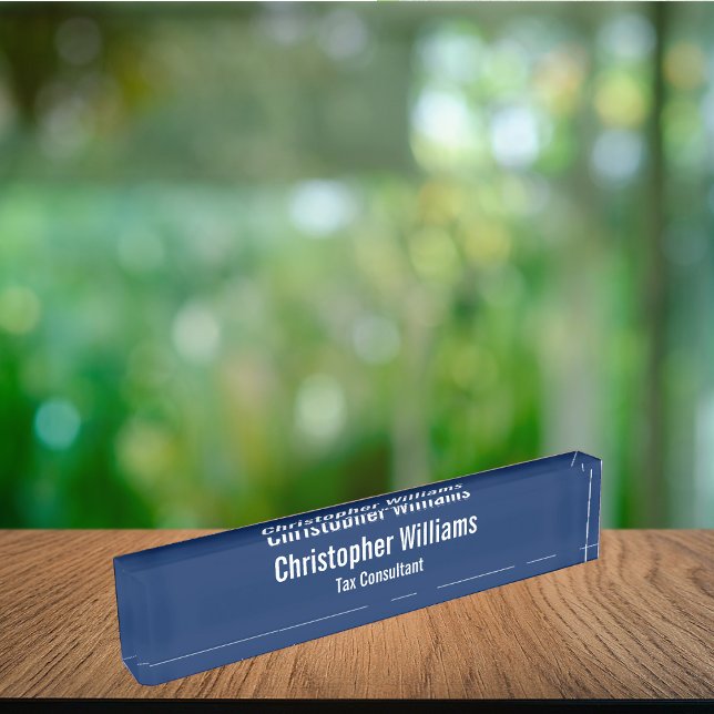 Bezeichnung der eleganten Führungskraft des Untern Namensplakette (Elegant Corporate Business Office Executive Title Desk Name Plate)