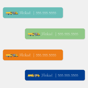 Bezeichnung der Fahrzeug-Schulklasse Etiketten
