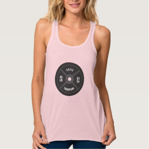 Bezeichnung der Fitness für die Gewichtsplatte Tank Top