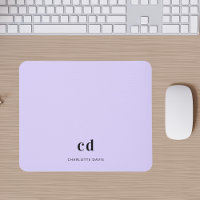Bezeichnung der Initialen der Violettlavender Mono