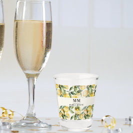 Bezeichnung der Monogramm-Initialen von Lemons Schnapsglas