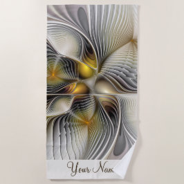 Bezeichnung der optischen Illusion Abstrakter 3D-F Strandtuch