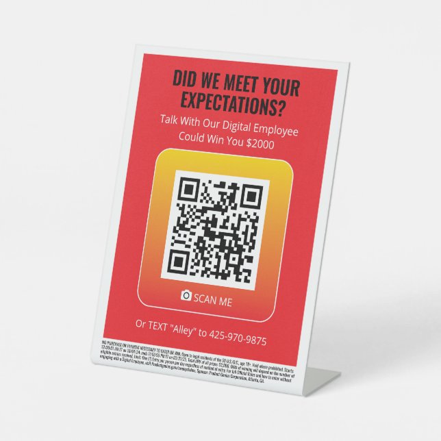 Bezeichnung der Produktgenius Pedestal Sockelschild (Vorderseite)