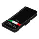 Bezeichnung der schwarzen Monografie Italiens iPhone Wallet Hülle (Unterseite)