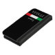 Bezeichnung der schwarzen Monografie Italiens iPhone Wallet Hülle (Oben)