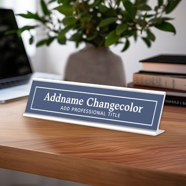 Bezeichnung der traditionellen Grenze zwischen Nav Schreibtischnamensplakette (Custom Name Plate for Desk or Office)