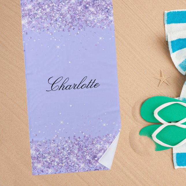 Bezeichnung der Violettlavene Strandtuch (Von Creator hochgeladen)