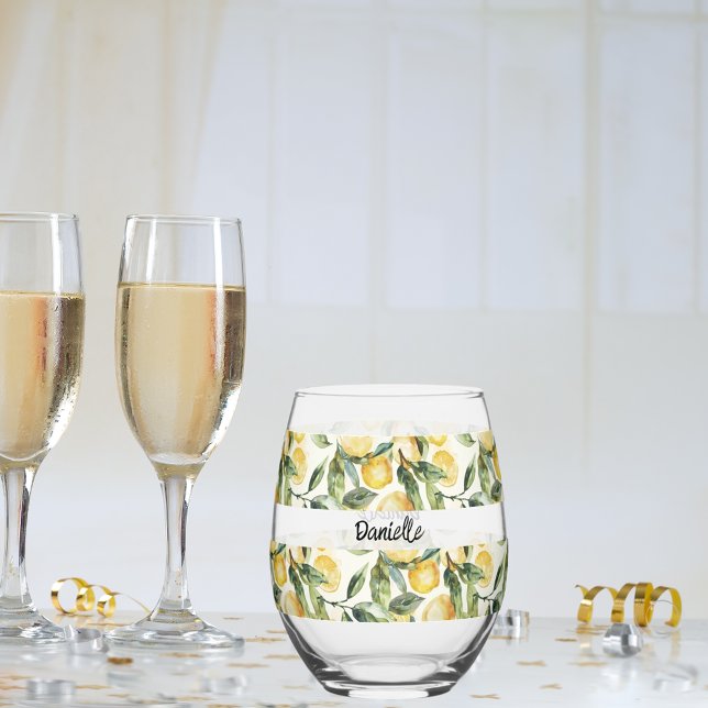Bezeichnung der Zitronen Weinglas Ohne Stiel (Von Creator hochgeladen)