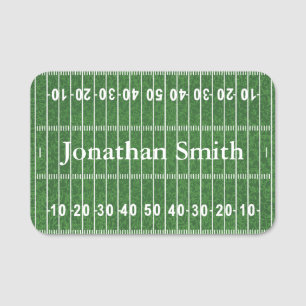 Bezeichnung des Football Field Design Tag Namensschild