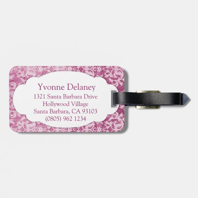 Bezeichnung des Gepäckanhängers Gepäckanhänger (Rückseite horizontal)