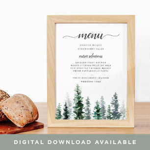 Bezeichnung des Holzgrobmenmenüs Poster